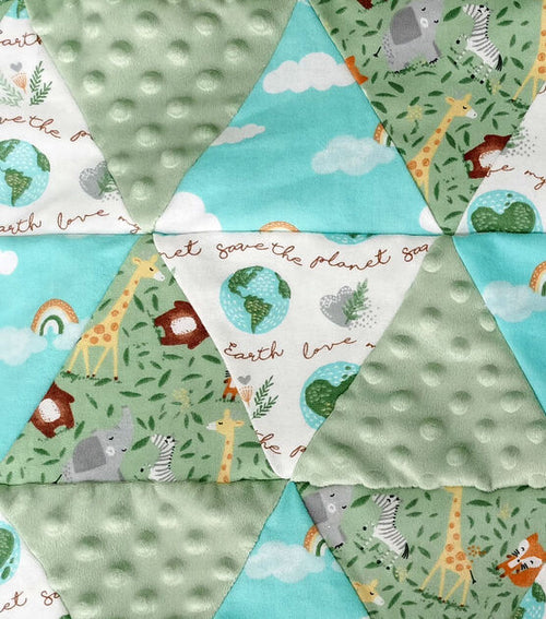Quilted Baby Blanket - Ragtribe Ethical Clothing & Productions, LLC