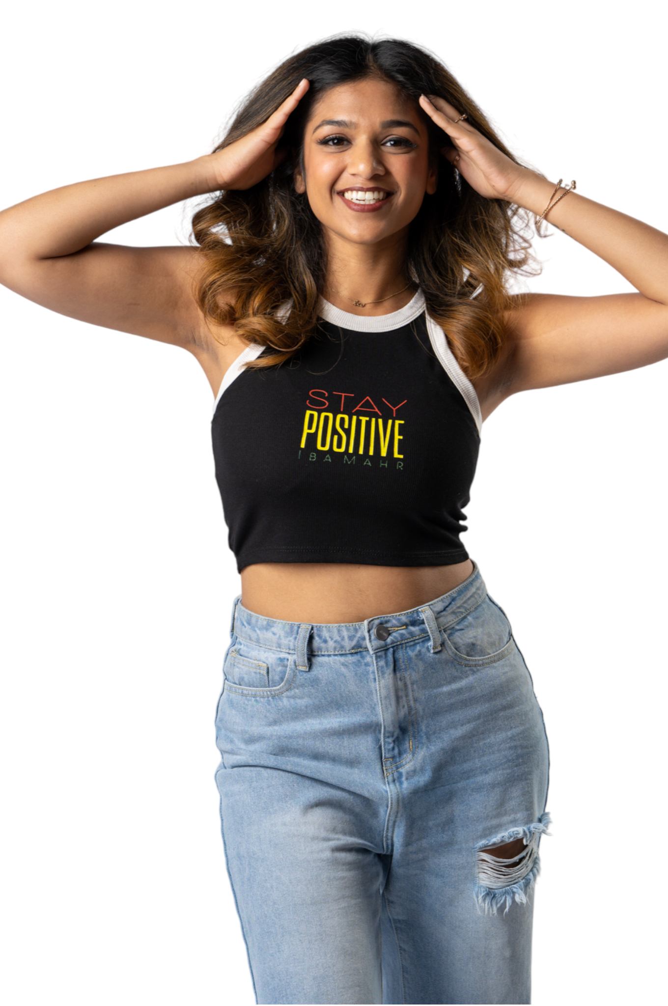 Stay Positive Rasta Crop