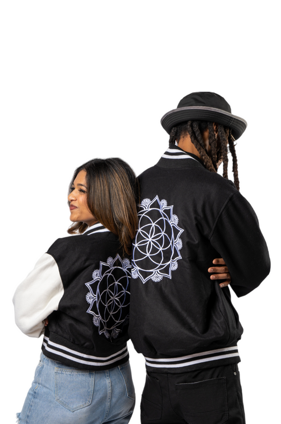 The Sacred Evolution Varsity Jacket - Ragtribe Ethical Clothing & Productions, LLC