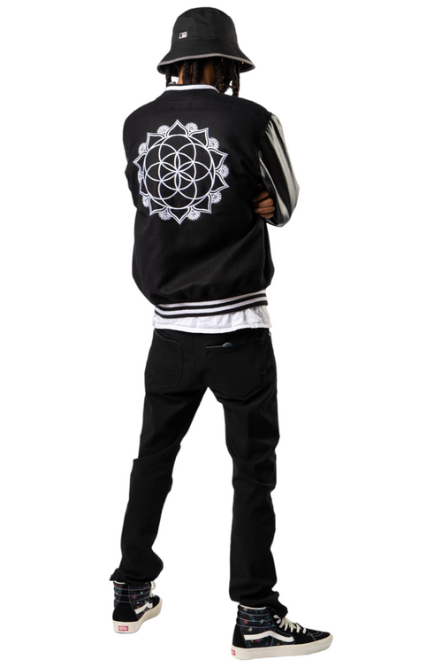 The Sacred Evolution Varsity Jacket