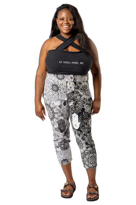 Load image into Gallery viewer, The Mandala Crop Trouser
