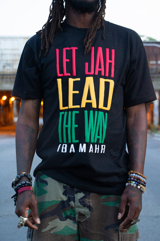 Load image into Gallery viewer, Let Jah Lead the Way Tee - Ragtribe Ethical Clothing &amp;amp; Productions, LLC
