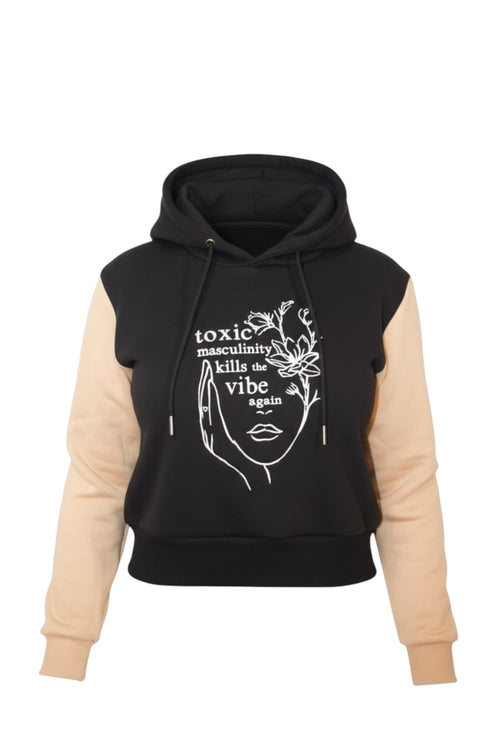 The Raise the Vibe Crop Hoodie