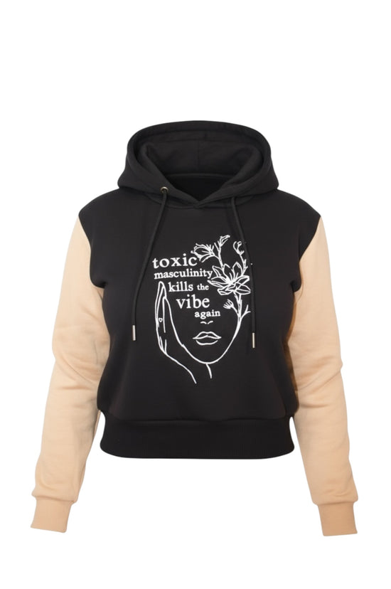 The Raise the Vibe Crop Hoodie