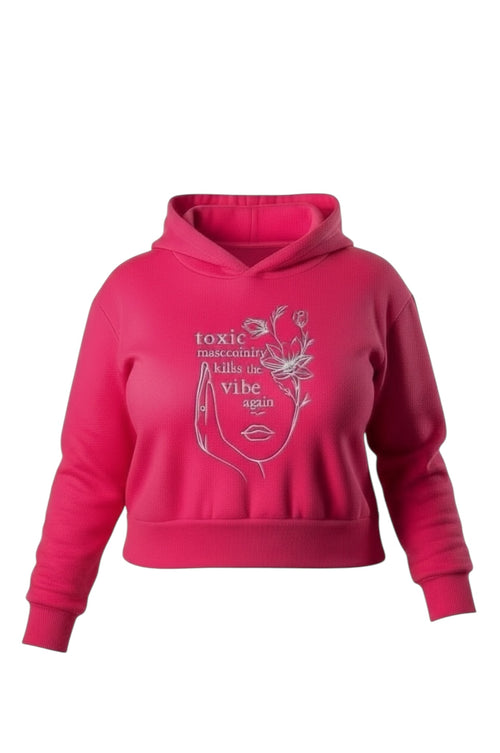 The Raise the Vibe Crop Hoodie