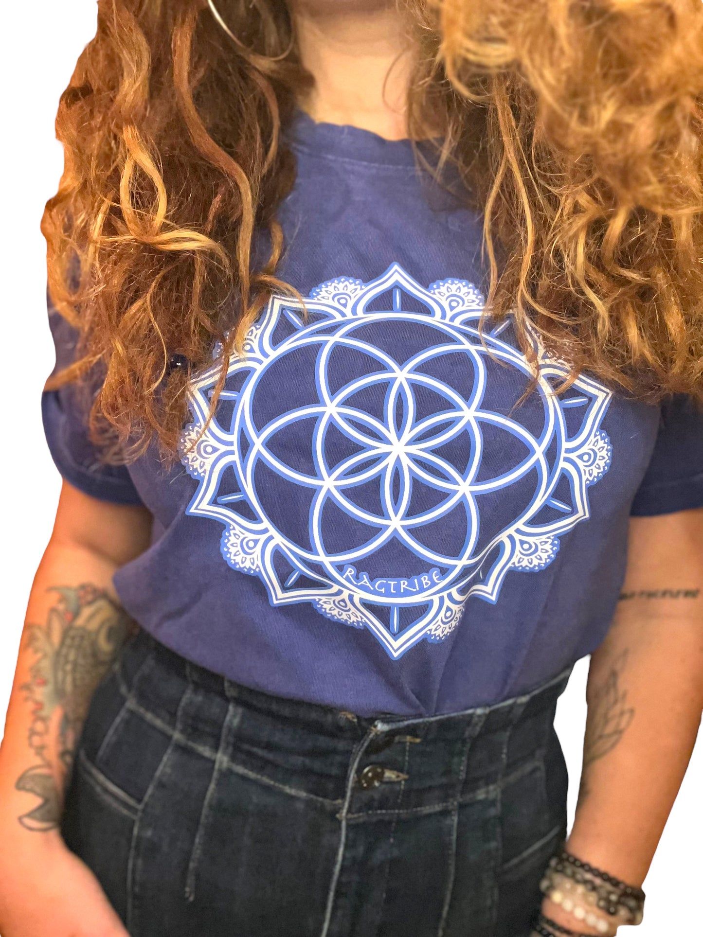 Load image into Gallery viewer, The Sacred Evolution Tee - Ragtribe Ethical Clothing &amp;amp; Productions, LLC
