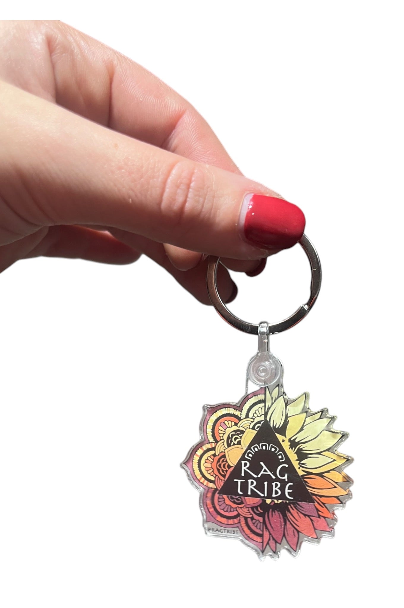 Load image into Gallery viewer, The Sacred Sunflower Keychain
