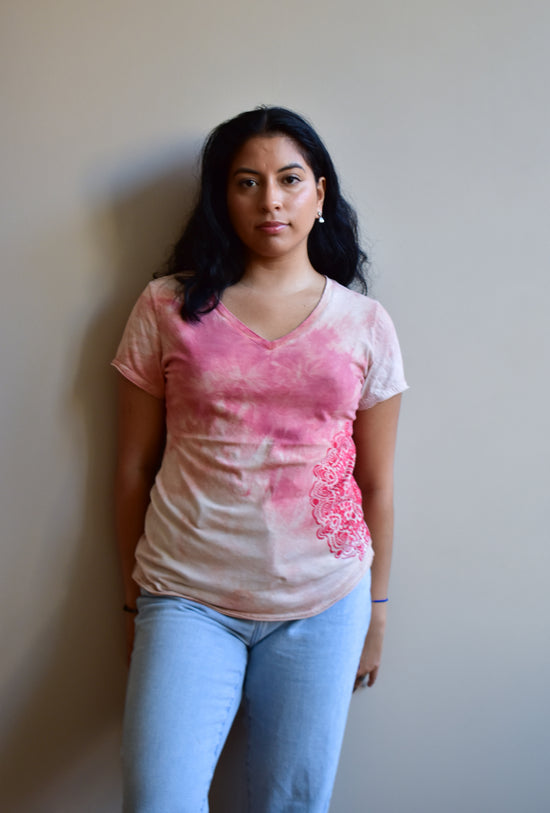 Tequila Sunrise V-Neck Tee - Ragtribe Ethical Clothing & Productions, LLC