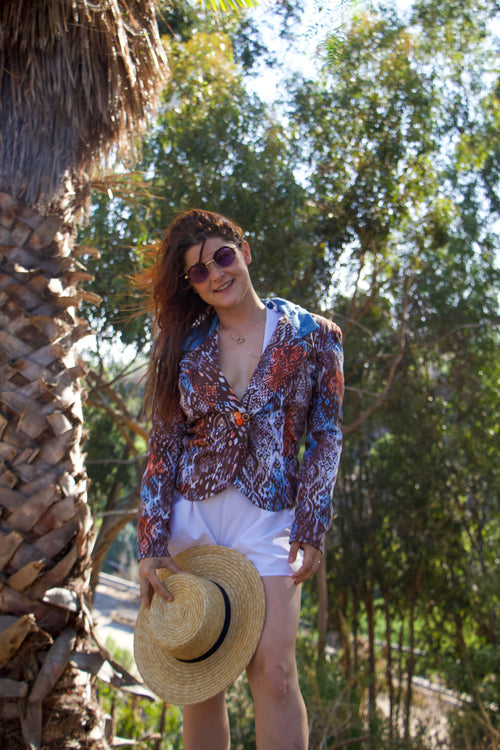 Sidewalk Safari Blazer - Ragtribe Ethical Clothing & Productions, LLC