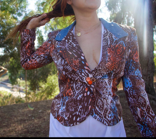 Sidewalk Safari Blazer - Ragtribe Ethical Clothing & Productions, LLC