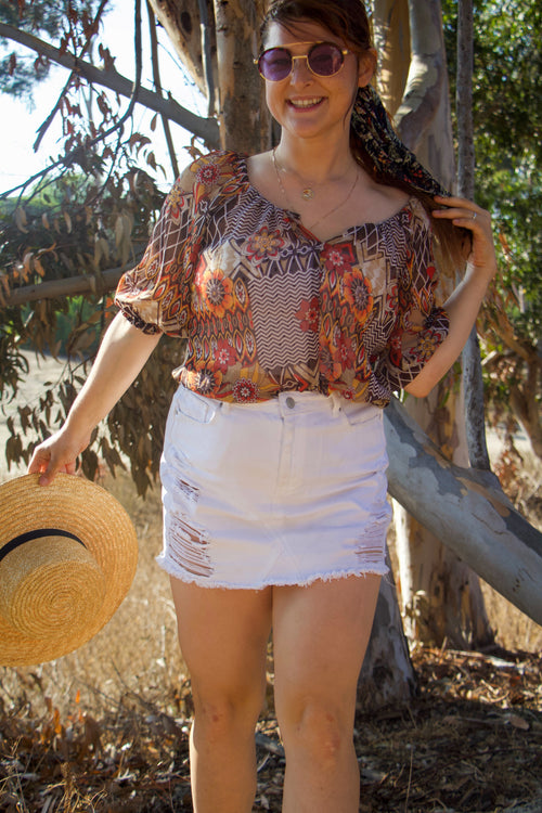 California Dreamin' Blouse - Ragtribe Ethical Clothing & Productions, LLC