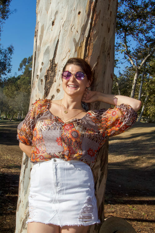 California Dreamin' Blouse - Ragtribe Ethical Clothing & Productions, LLC