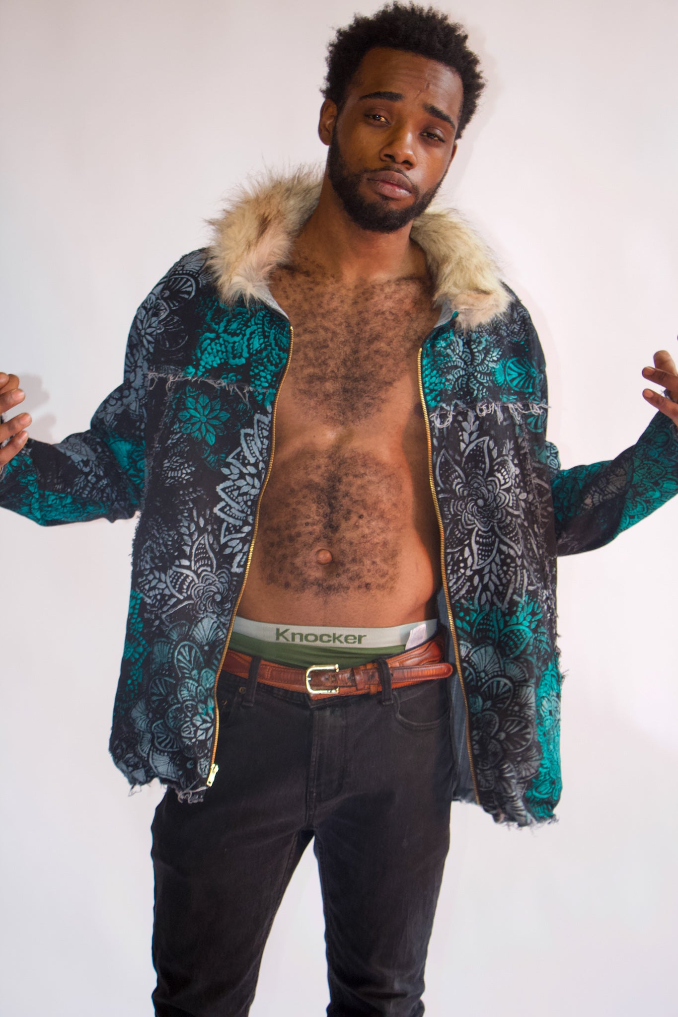Entropy Painted Denim Jacket - Ragtribe Ethical Clothing & Productions, LLC