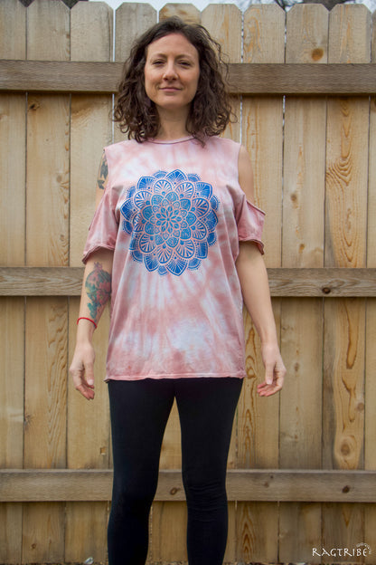 Awaken Cold Shoulder Tunic - Ragtribe Ethical Clothing & Productions, LLC