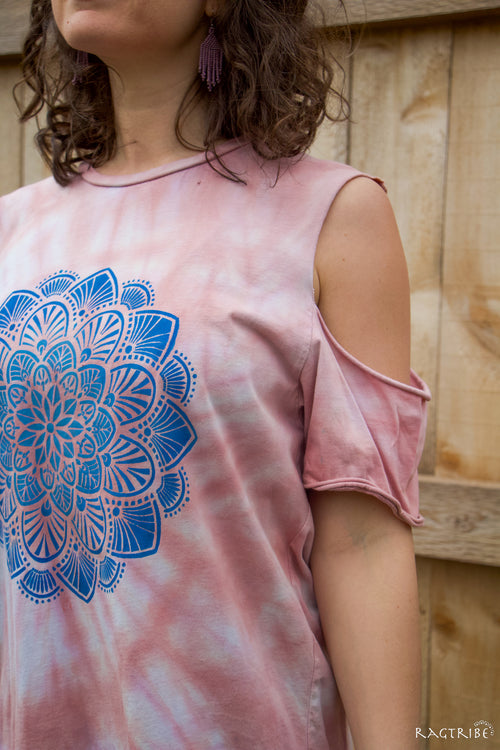 Awaken Cold Shoulder Tunic - Ragtribe Ethical Clothing & Productions, LLC