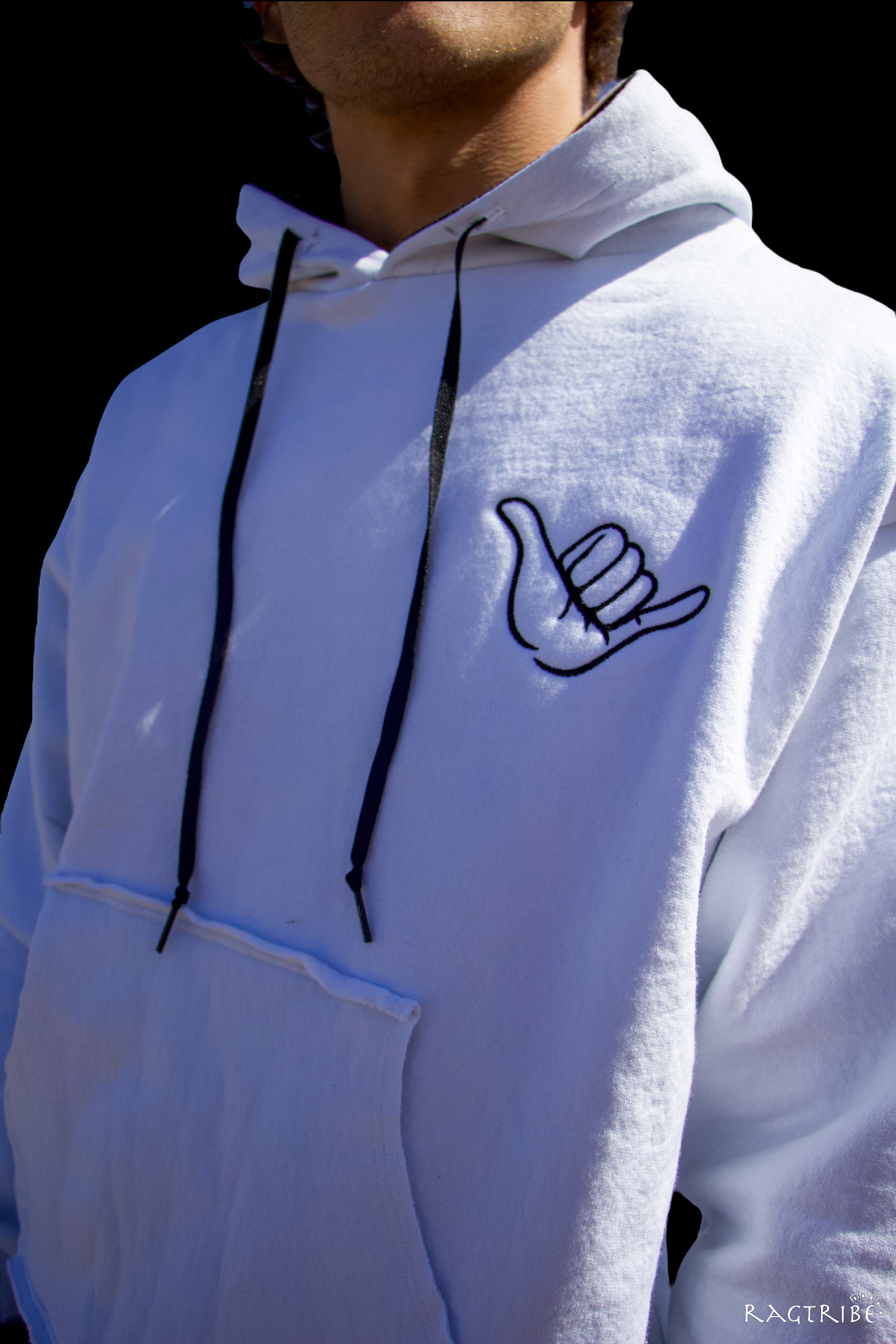 Custom Shaka Cotton Hoodie - Ragtribe Ethical Clothing & Productions, LLC