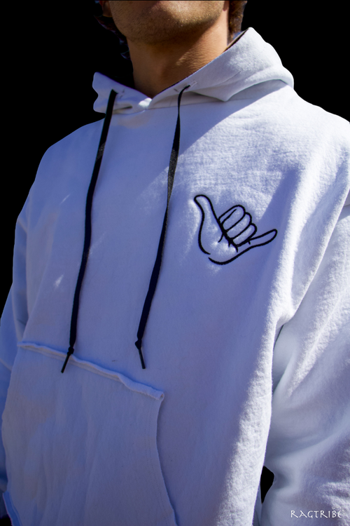 Custom Shaka Cotton Hoodie - Ragtribe Ethical Clothing & Productions, LLC